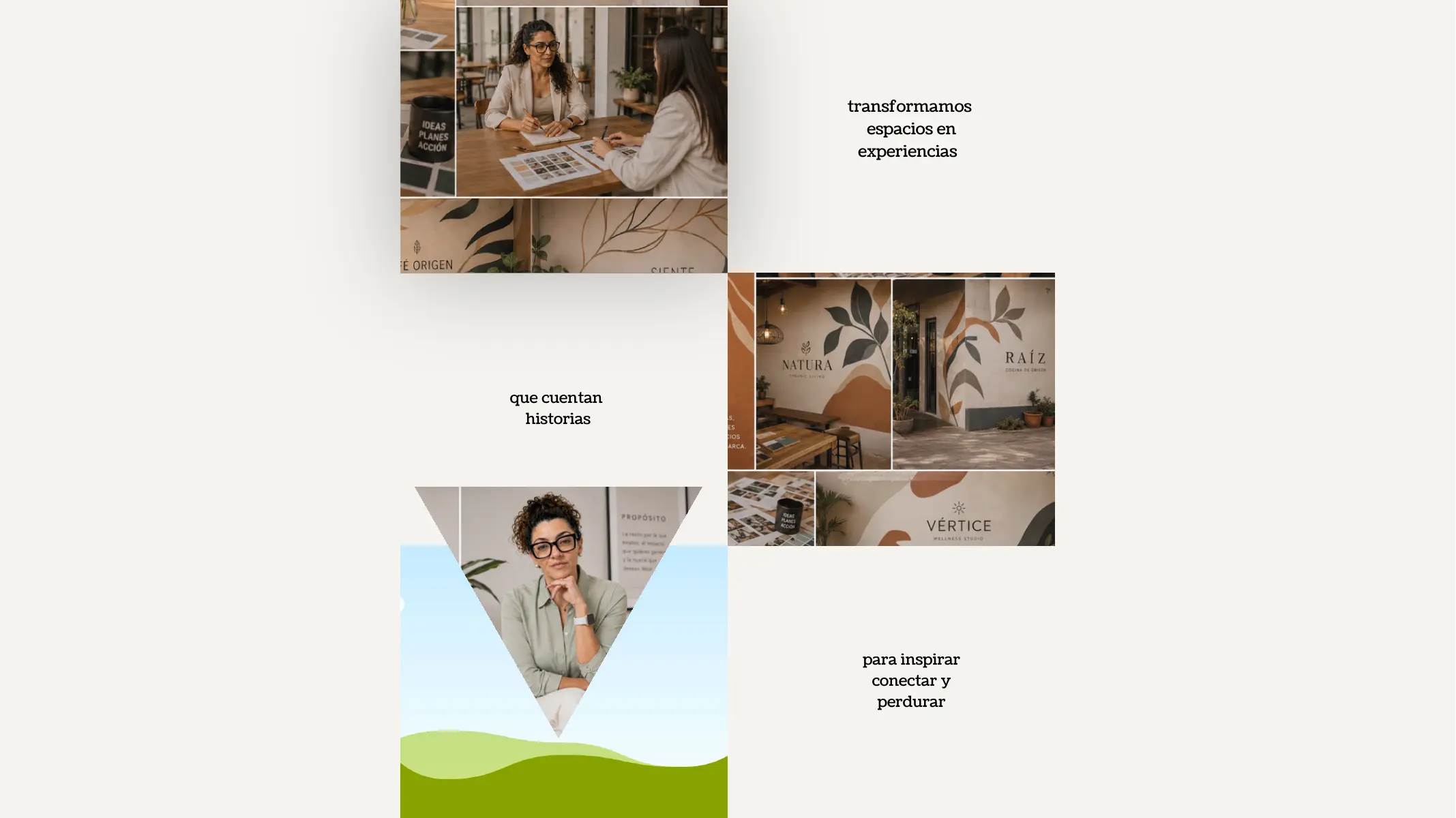Environmental graphic references and a design consultation for a commercial space